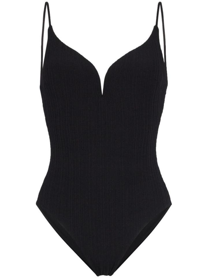 Onia Gloria Sweetheart-neckline Swimsuit - Black