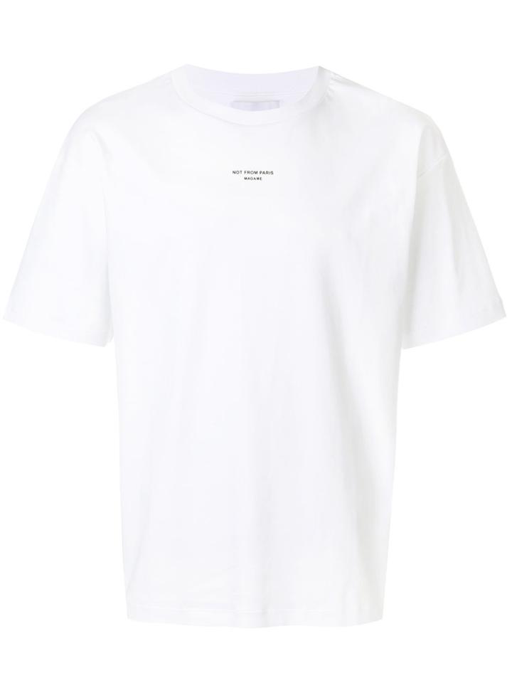 Drôle De Monsieur Short Sleeved T-shirt - White