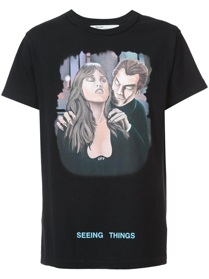 Off-white - Seeing Things T-shirt - Men - Cotton - Xs, Black, Cotton