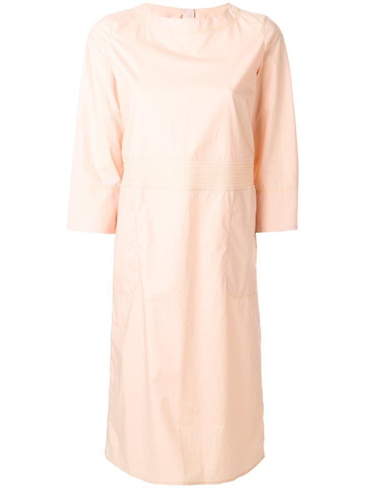 Marni Pleated Waist Midi Dress - Pink & Purple