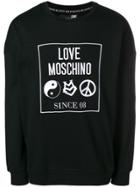 Love Moschino Embroidered Logo Sweatshirt - Black