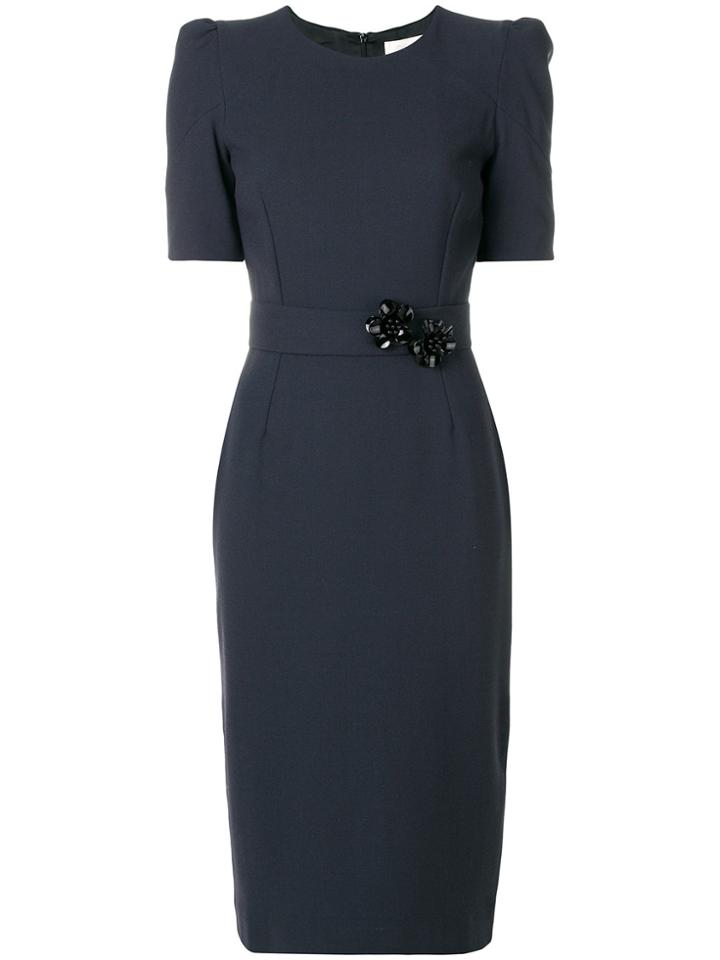 Goat Fawn Pencil Dress - Blue