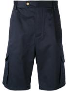 Moncler Gamme Bleu Grenoble Pocket Shorts, Men's, Size: 2, Blue, Cotton
