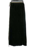 A.f.vandevorst Saddle Pleated Maxi Skirt - Black