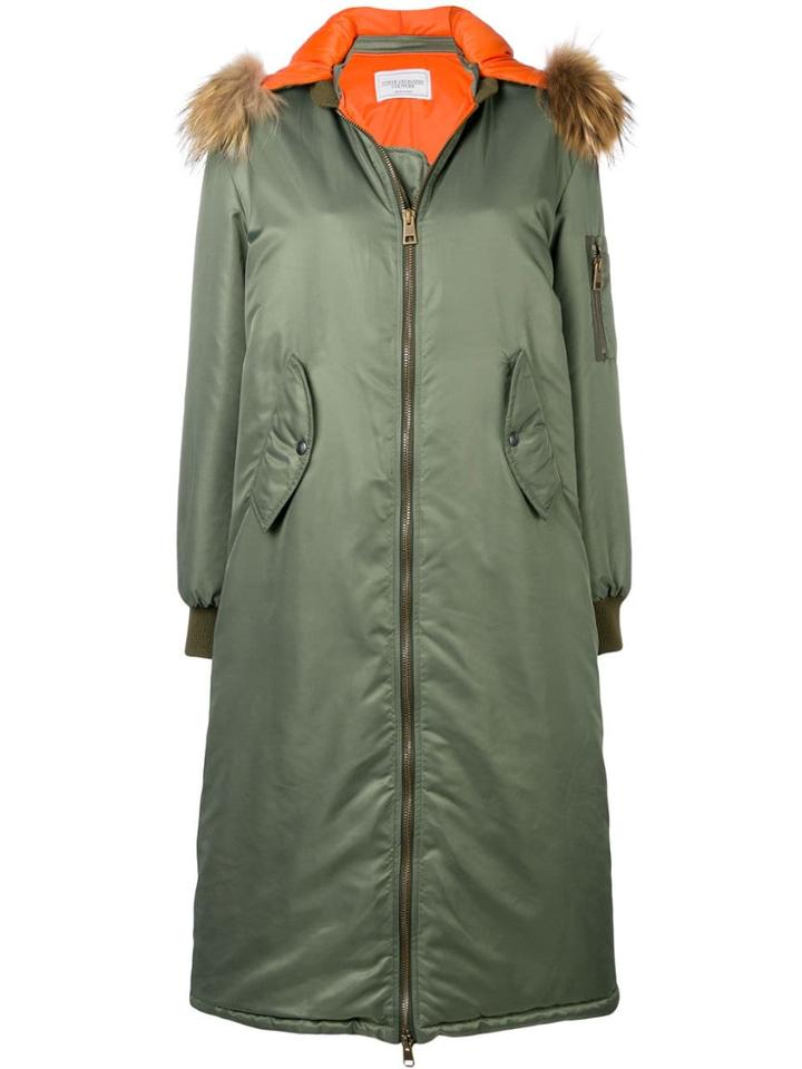 Forte Dei Marmi Couture Long Parka Coat - Green