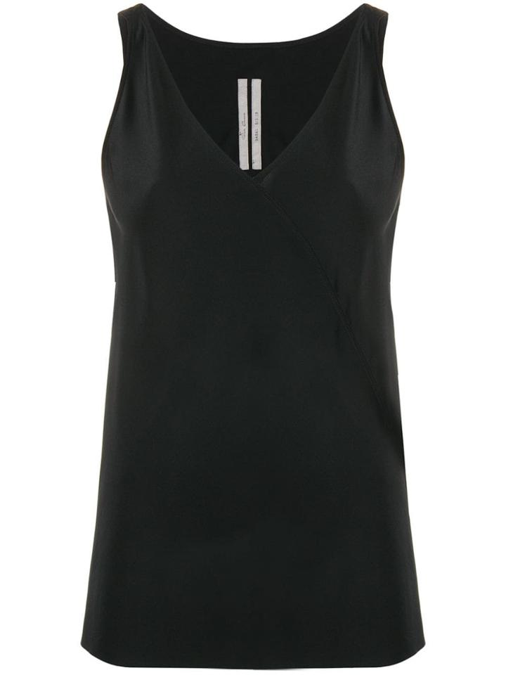 Rick Owens Classic V-neck Top - Black