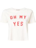 Amo Oh My Yes Print T-shirt - White