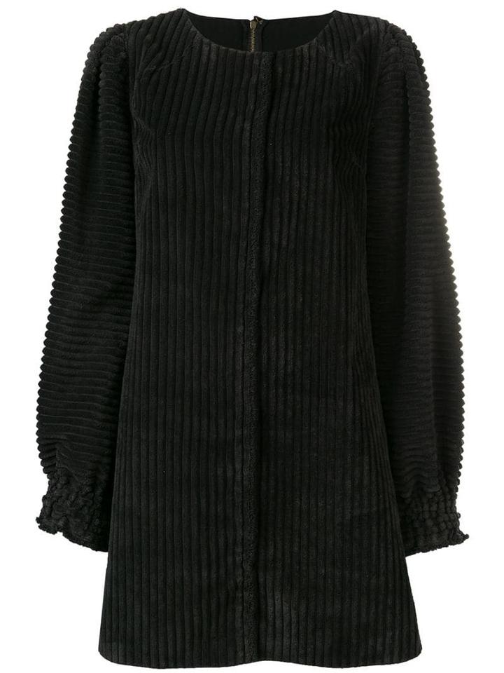 Dolce & Gabbana Pre-owned Ribbed Longsleeved Dress - Black
