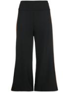 Phisique Du Role Side Stripe Cropped Trousers - Black