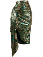 Giuseppe Di Morabito Asymmetric Sequinned Skirt - Gold