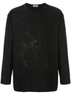 Yohji Yamamoto Printed Sweater - Black