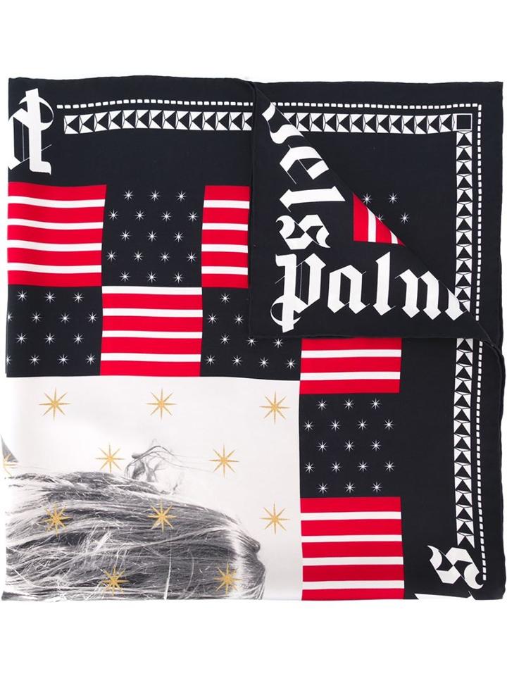 Palm Angels Stars And Stripes Print Scarf