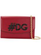 Dolce & Gabbana Hashtag Logo Satchel Bag - Red