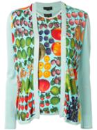 Gucci Pre-owned Fruit Print T-shirt & Cardigan Set - Green