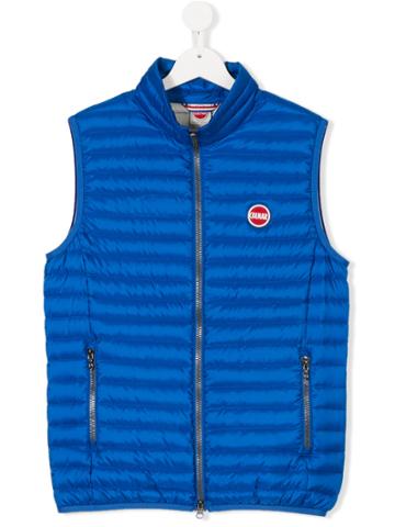 Colmar Kids Logo Plaque Padded Gilet - Blue