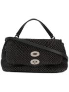 Zanellato - Open Weave Shoulder Bag - Women - Paper/leather - One Size, Black, Paper/leather