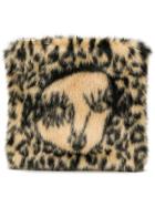 Shrimps Dory Fur Face Clutch - Nude & Neutrals