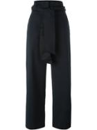 Emanuel Ungaro Belted Trousers - Black