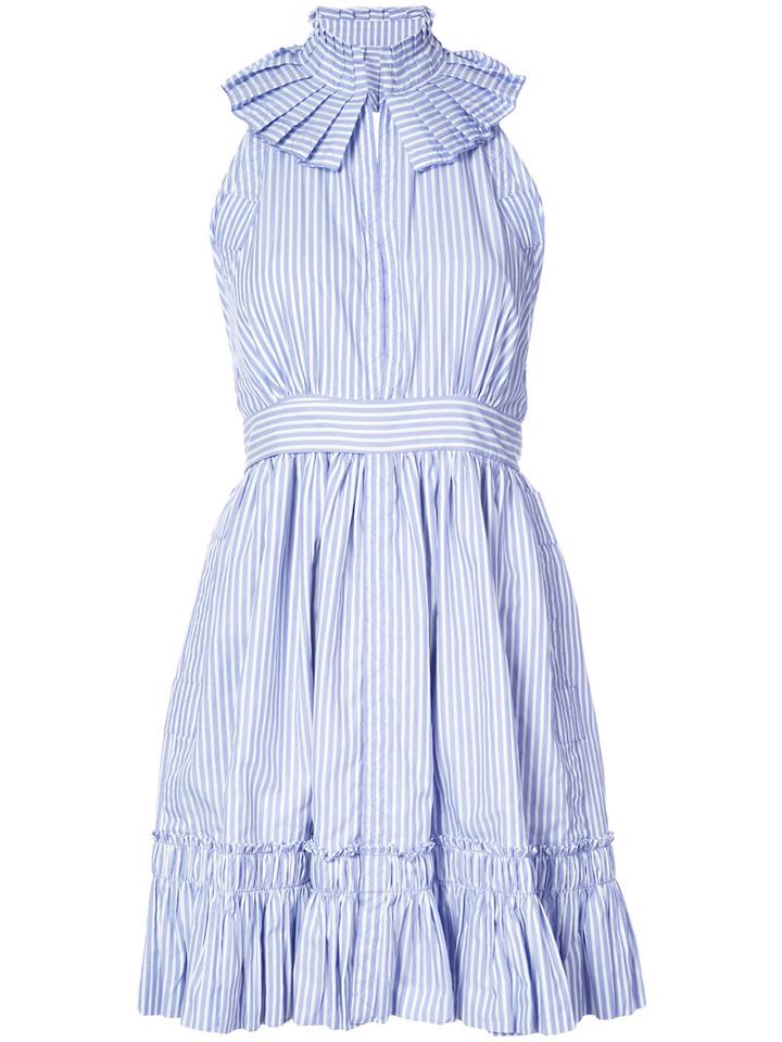 Alexis - Stripe Flared Dress - Women - Cotton - M, Blue, Cotton
