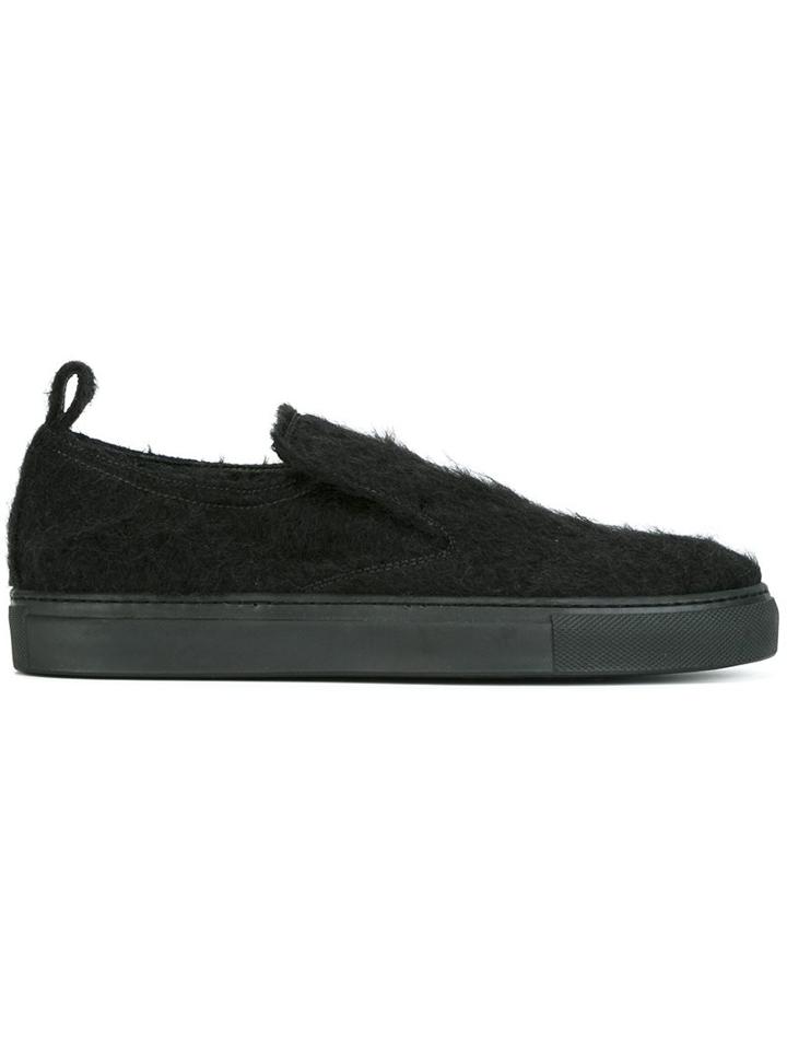 Ann Demeulemeester Furry Slip-on Sneakers