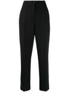 Etro Side Band Straight-fit Trousers - Black