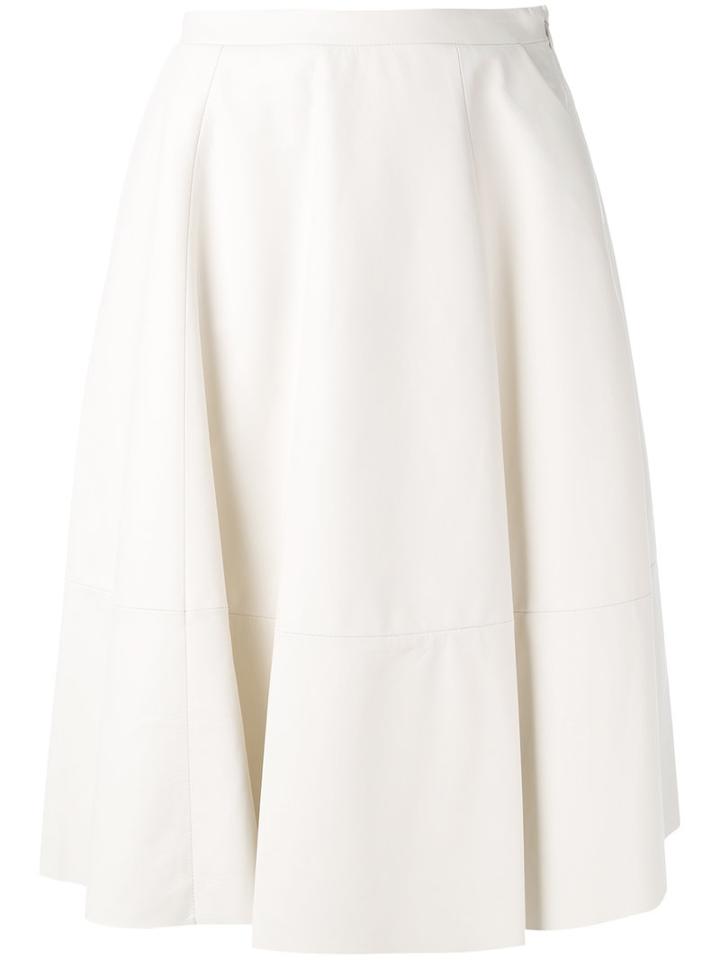Drome A-line Skirt, Women's, Size: Medium, White, Sheep Skin/shearling/cupro