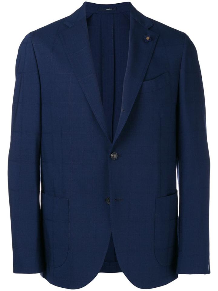 Lardini Classic Single-breasted Blazer - 2 Blue