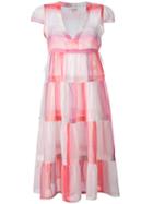 Lemlem Empire Line Striped Dress, Women's, Size: Small, Pink/purple, Cotton