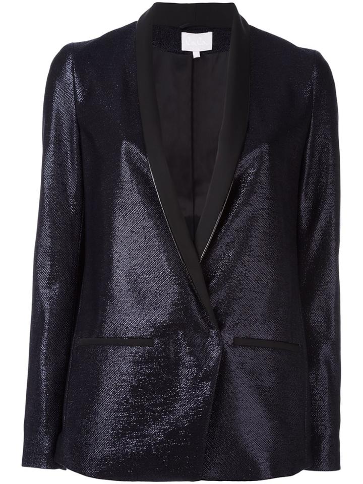 Lala Berlin One Button Blazer - Blue