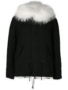 Mr & Mrs Italy Fur Trimmed Parka - Black