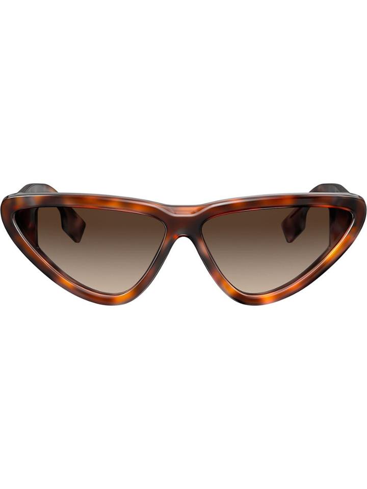 Burberry Eyewear Cat Eye Sunglasses - Brown