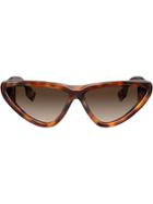 Burberry Eyewear Cat Eye Sunglasses - Brown