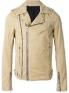 Balmain Biker Jacket, Men's, Size: Xxl, Nude/neutrals, Cotton/nylon/cupro