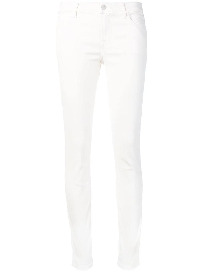 J Brand Mid-rise Jeans - White