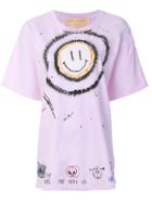 Night Market Printed T-shirt - Pink & Purple