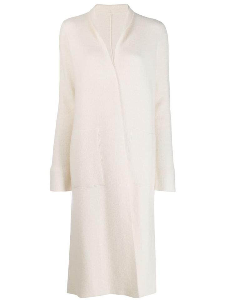 Iris Von Arnim Long Cardi-coat - Neutrals