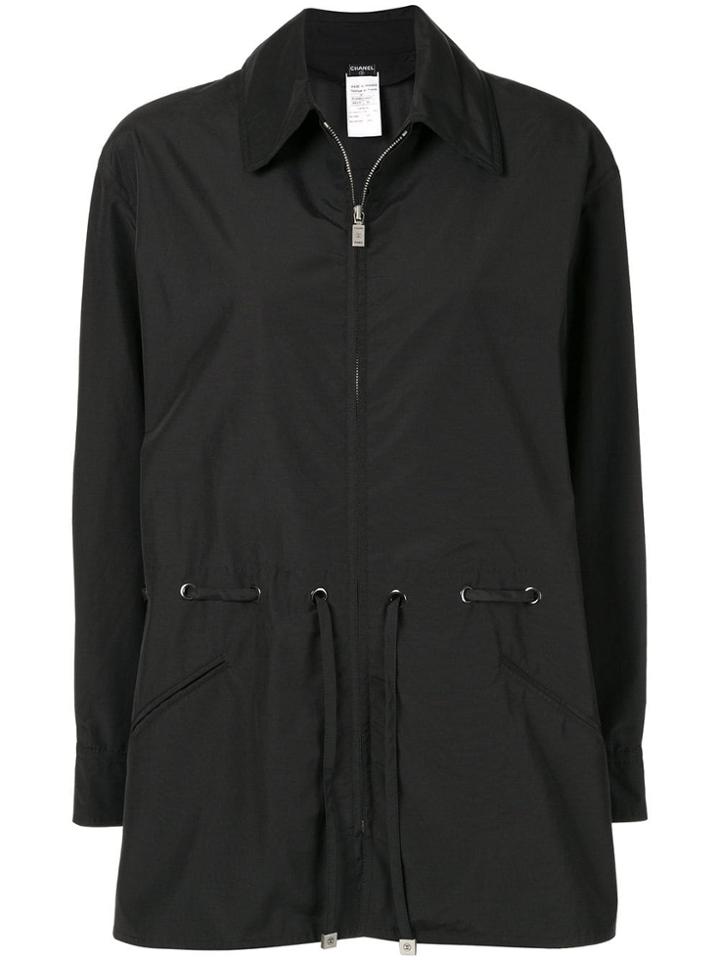 Chanel Pre-owned Cutaway Collar Jacket - Black
