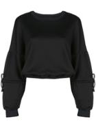 Koral Trivia Valo Cropped Sweatshirt - Black