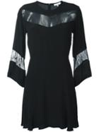 Iro 'hania' Llce Panel Dress, Women's, Size: 38, Black, Nylon/viscose