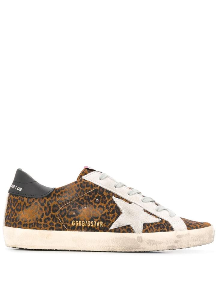 Golden Goose Star Panel Sneakers - Brown