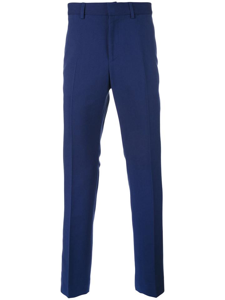 Stella Mccartney - Tailored Trousers - Men - Cotton/viscose - 50, Blue, Cotton/viscose