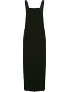 Matin Wide Strap Long Dress - Black