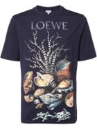 Loewe Shelves Print T-shirt, Men's, Size: Large, Blue, Cotton
