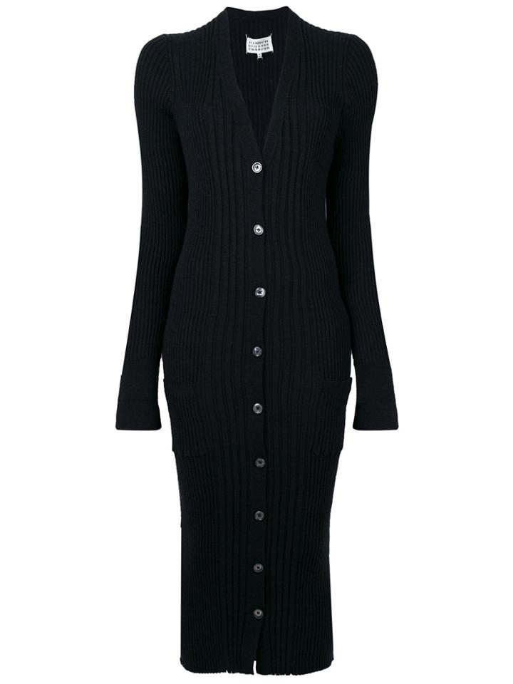 Maison Margiela Long Ribbed Cardigan - Grey