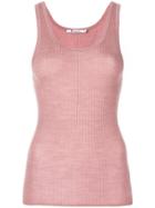 T By Alexander Wang Knitted Tank Top - Pink & Purple
