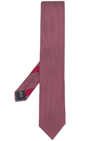 Ermenegildo Zegna Fantasia Micro Pattern Tie - Red