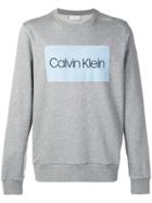 Calvin Klein Logo Print Sweatshirt - Grey