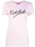 House Of Holland Ratchet T-shirt, Women's, Size: 8, Pink/purple, Cotton