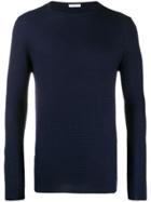 Cenere Gb Textured Fine Knit Sweater - Blue