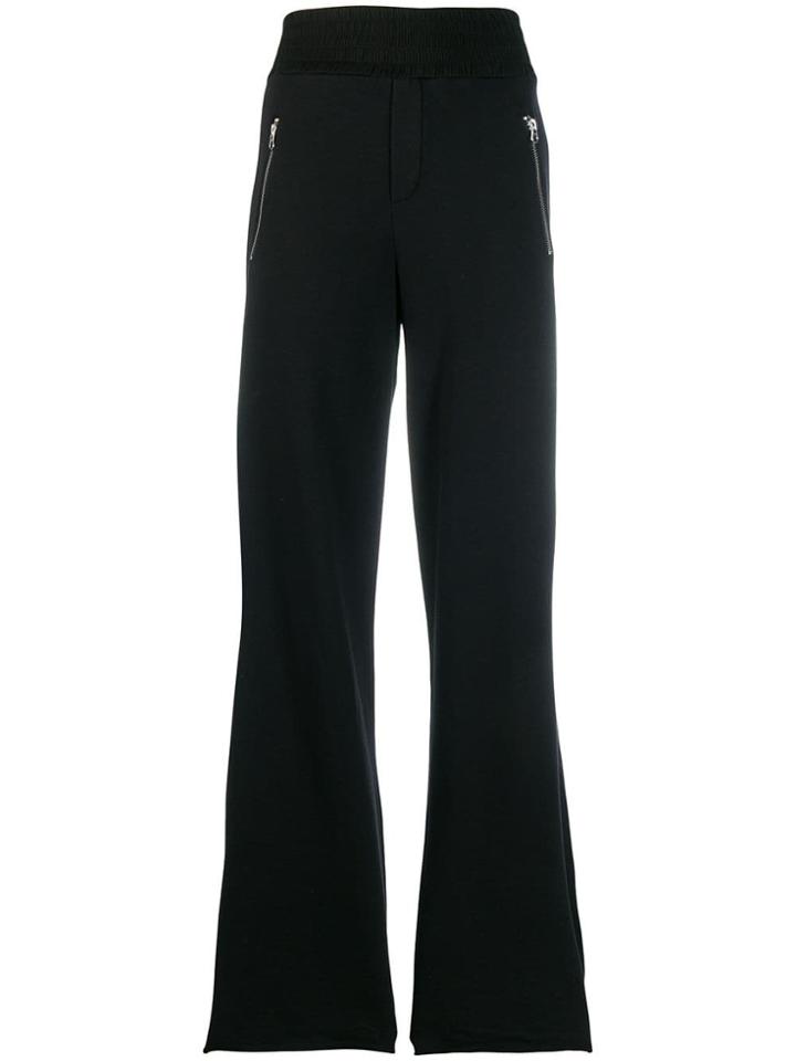 Thom Krom Wide-leg Flared Trousers - Black